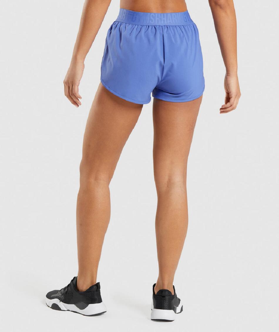 Pantalones Cortos Gymshark Entrenamiento Loose Fit Mujer Azules | CO 2717HAP